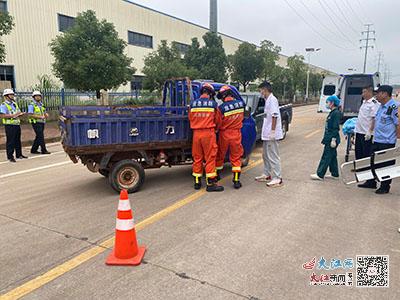 廣昌縣成功舉行2023年道路交通事故應急處置演練 檢驗部門聯動能力
